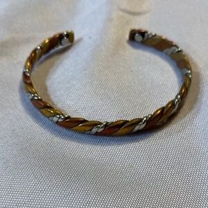 Sergio Lub multi metal braided magnetic  copper brass German silver  Bracelet